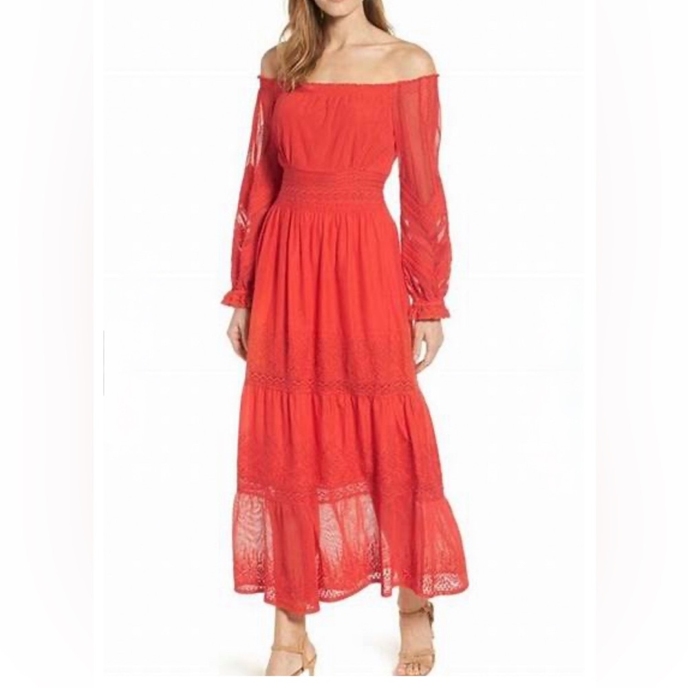 Kobi Halperin Tessa off the shoulder maxi Dress